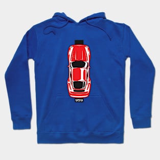 Red 959 Top View Hoodie